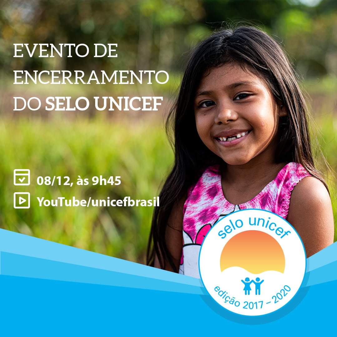 UNICEF anuncia os municípios que recebem o Selo UNICEF Selo UNICEF