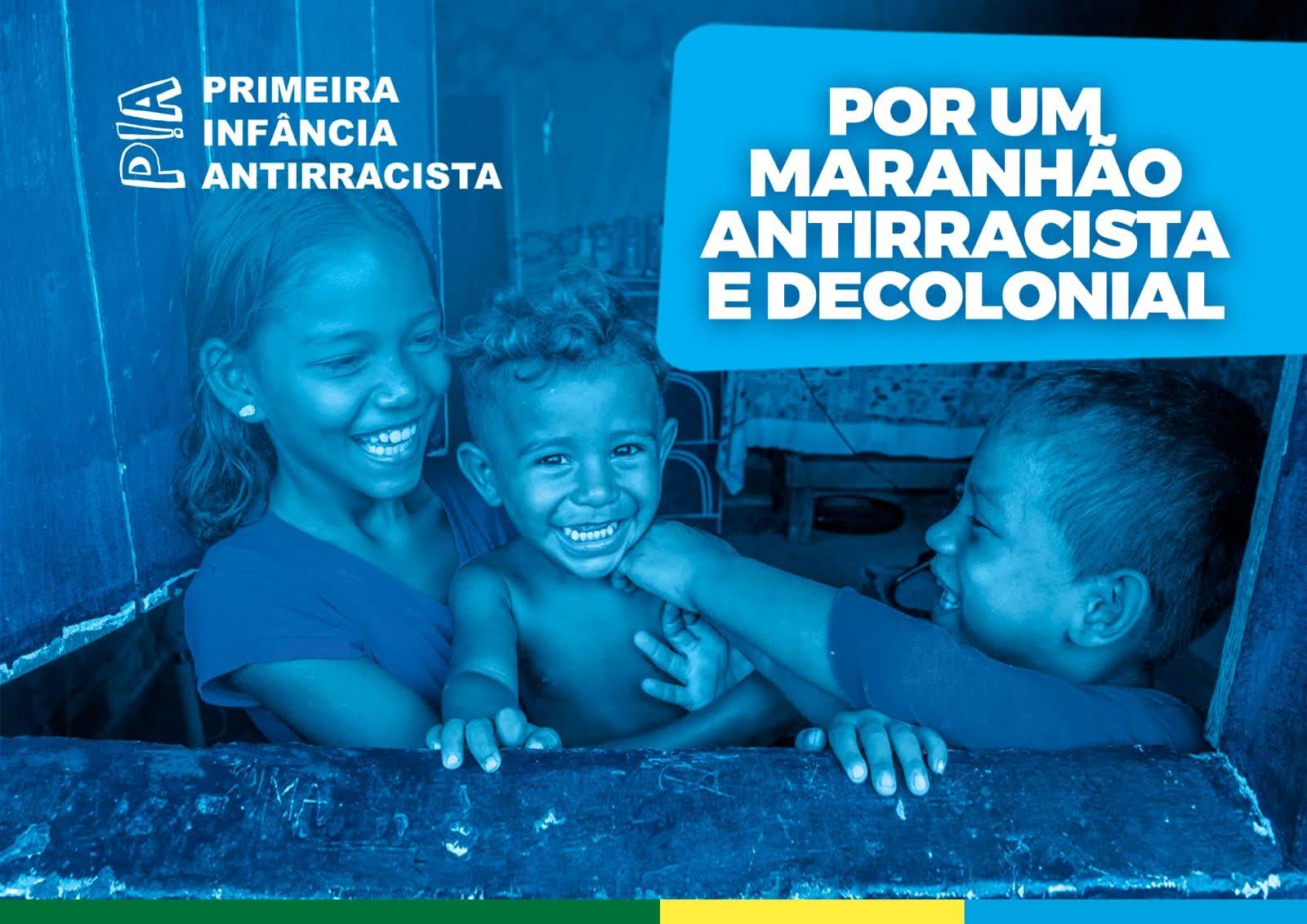 Crianças do Maranhão pousando para um cartaz