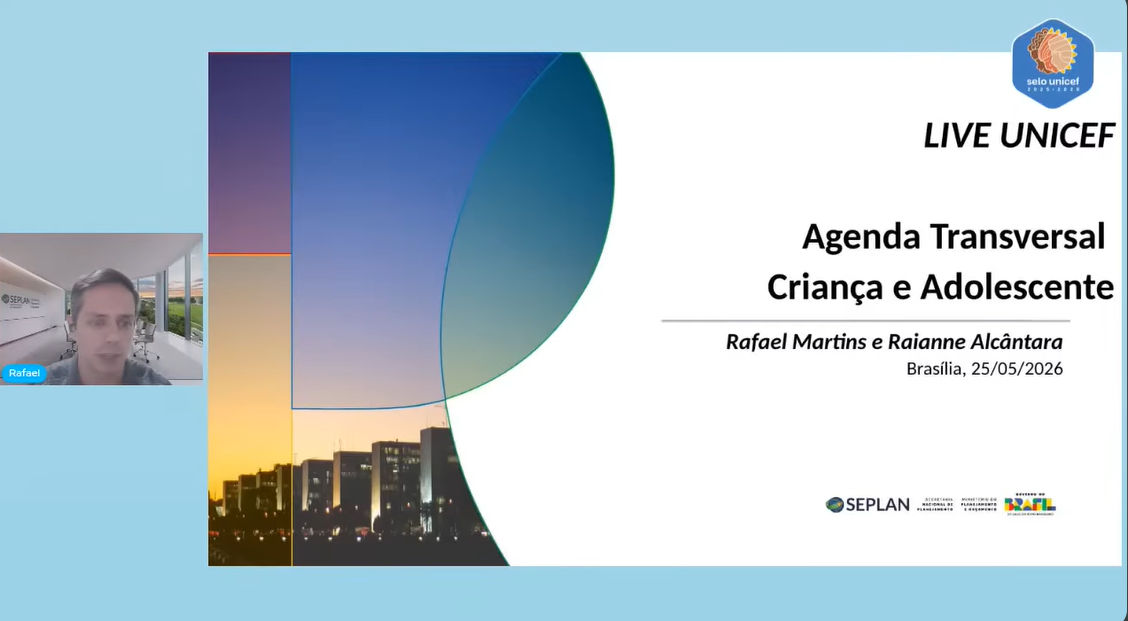 capa da live como elaborar a agenda transversal crianças e adolescentes