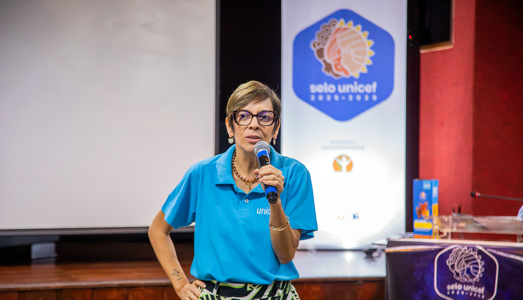 Daniela Rocha, oficial de EducaÃ§Ã£o do UNICEF