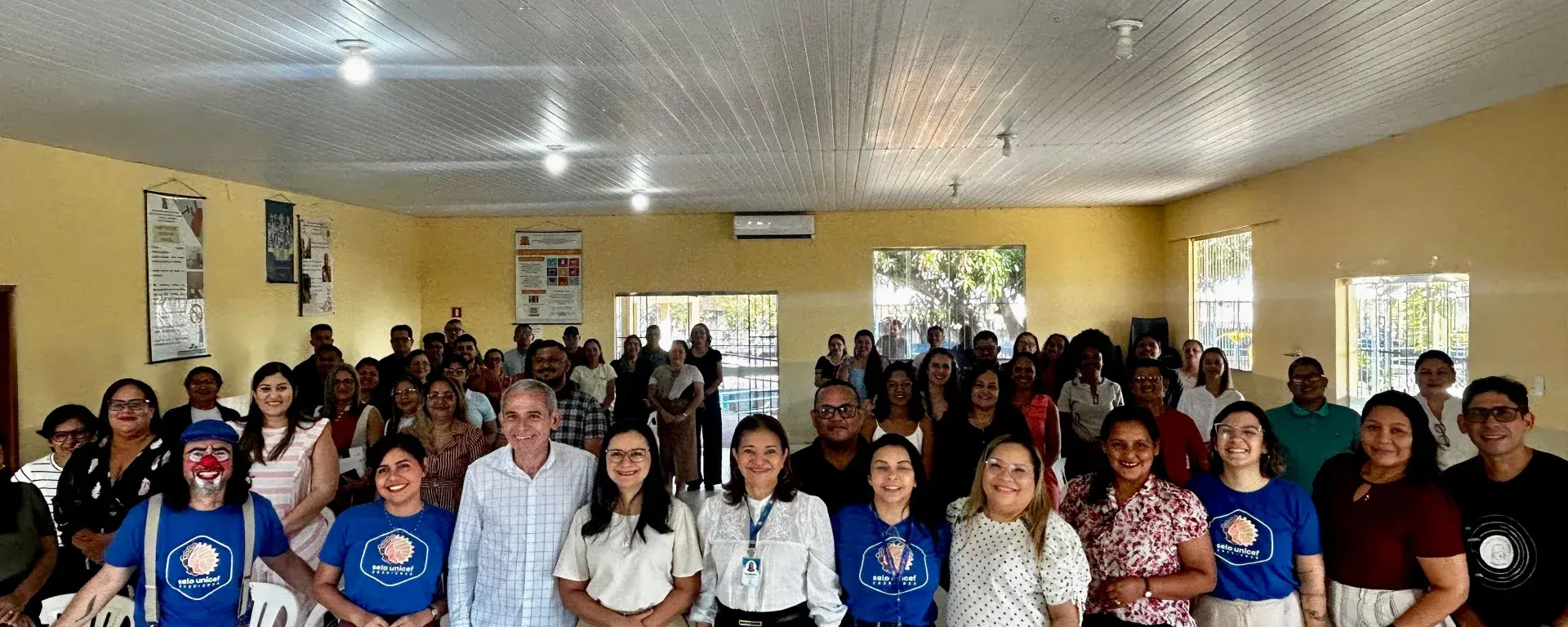Equipe do Selo UNICEF, Instituto Peabiru com articuladores e mobilizadores todos juntos 