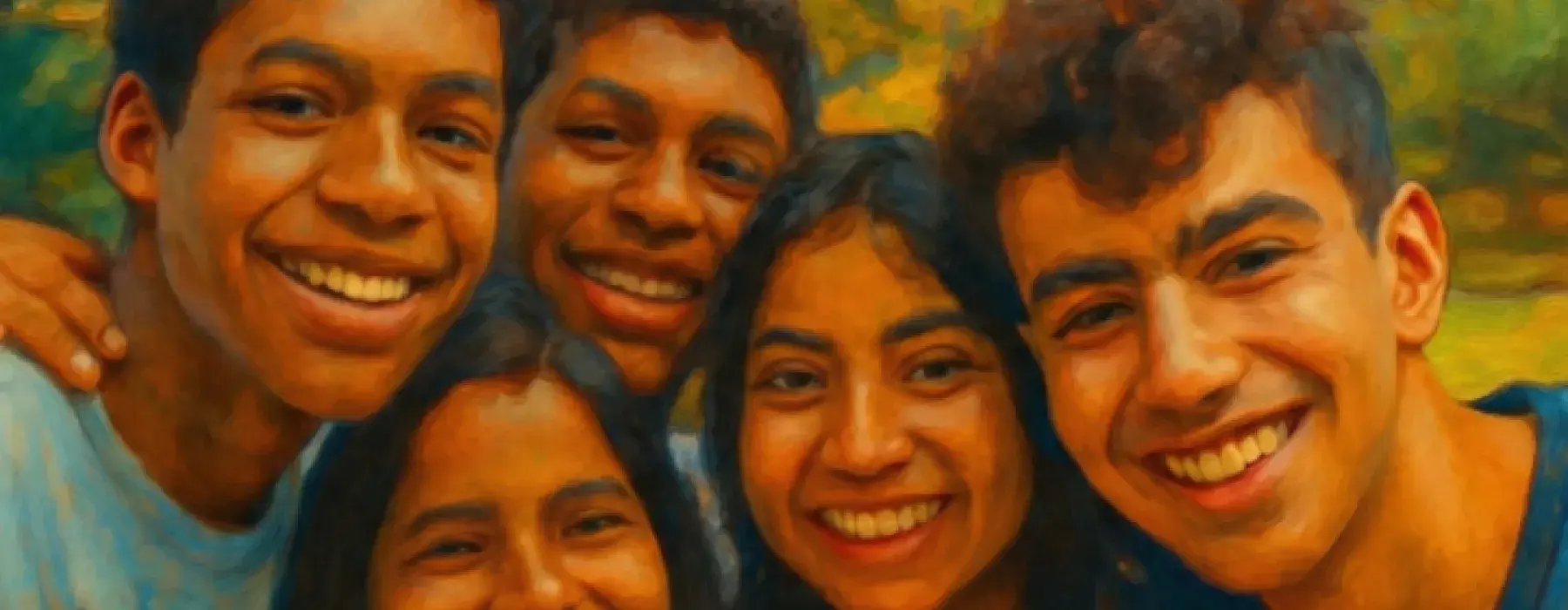 Grupo de Adolescentes dão risada!