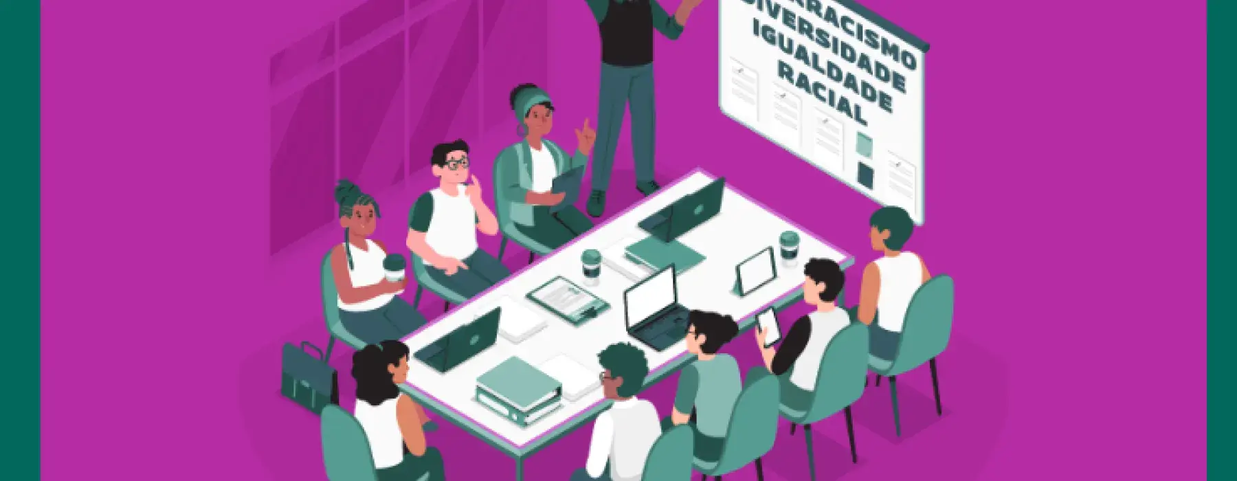 ilustração sobre o curso de letramento racial