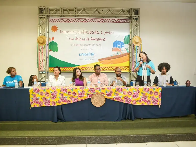 Encontro realizado pelo UNICEF, de 3 a 5 de agosto, em Belém-PA, vai debater os impactos das mudanças climáticas na infância, adolescência e juventude e propor novas estratégias para a região