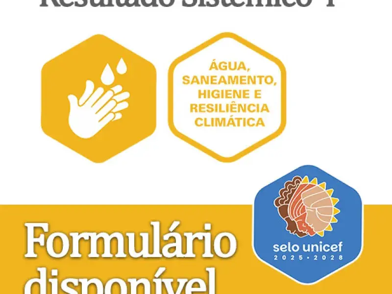 Formulário de diagnóstico das condições de água, saneamento e higiene nas escolas municipais