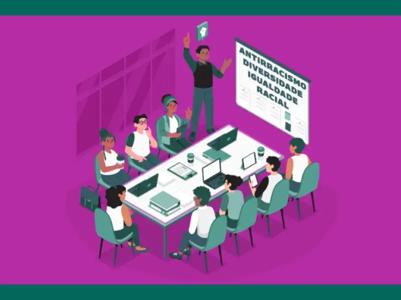 ilustração do curso de letramento racial 