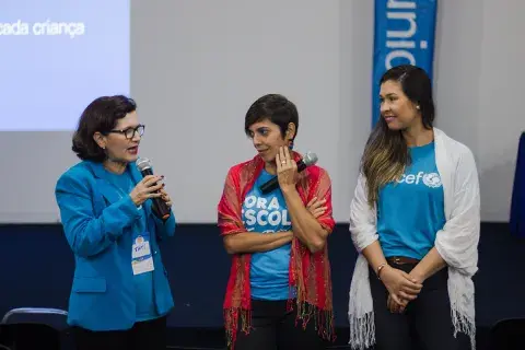 Equipe do UNICEF abordou temas de educação, sífilis congênita e participação de adolescentes