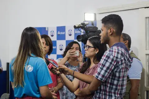 Imprensa registrou o encontro de capacitação do Selo UNICEF em Aracaju