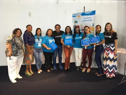 Equipes do UNICEF e parceiros se reuniram para debater e trocar experiências sobre proteção social.