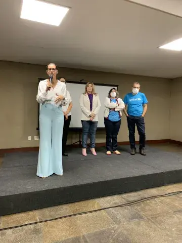 Participaram do evento técnicos municipais, secretários de Educação, coordenadores operacionais da Busca Ativa Escolar, articuladores do Selo UNICEF, mobilizadores da Educação, prefeitos, primeiras-damas e adolescentes