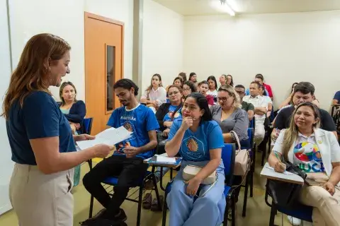 Equipes dos municípios em oficina