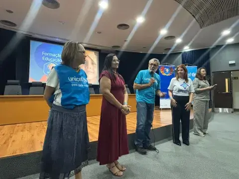 Abertura do encontro de educação em Fortaleza