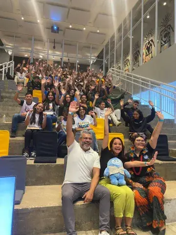 Plateia de adolescentes