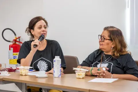 Representantes de diferentes instituições durante encontro do Selo UNICEF em Minas Gerais.