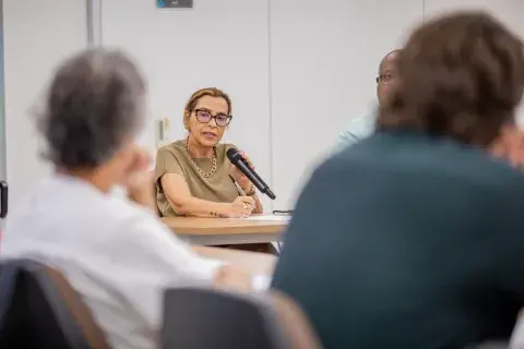 Representantes de diferentes instituições durante encontro do Selo UNICEF em Minas Gerais.