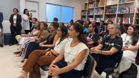 Representantes das instituições durante o evento