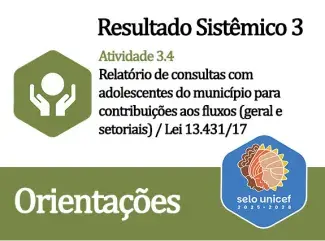 Orientações para o Relatório de consultas com adolescentes do município para contribuições aos fluxos (RS 3)