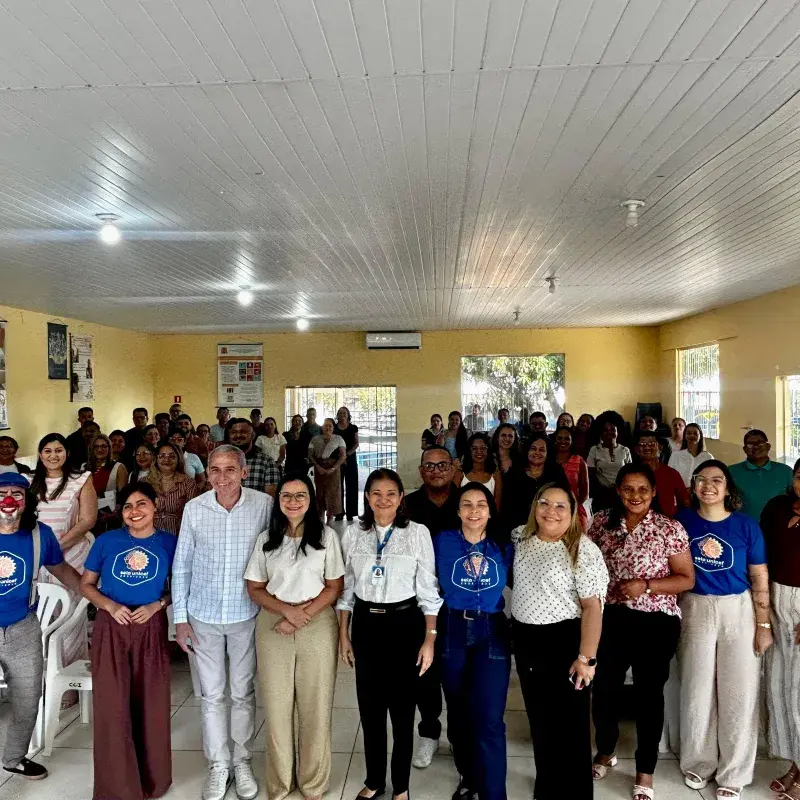 Equipe do Selo UNICEF, Instituto Peabiru com articuladores e mobilizadores todos juntos 