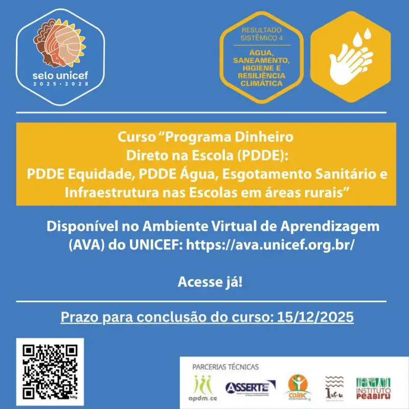 Curso Programa Dinheiro Direto na Escola (PDDE)