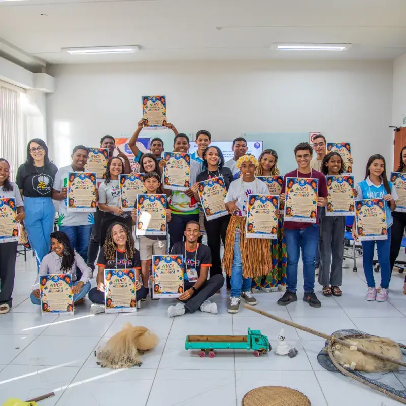 Adolescentes e jovens dos NUCAs celebram sua participação no 4º Ciclo Formativo do Selo UNICEF