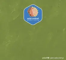 capa verde o logo do selo UNICEF