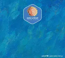 capa azul o logo do selo UNICEF